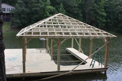 metal boat house|boat house installation.